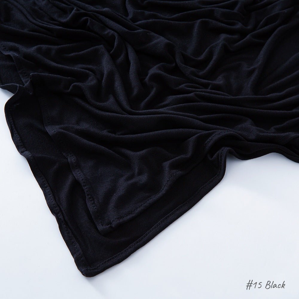High Quality Right Angle Curled Modal Mercerized Cotton Breathable Hijab(MH068) - SJB-DIAMOND ELITES