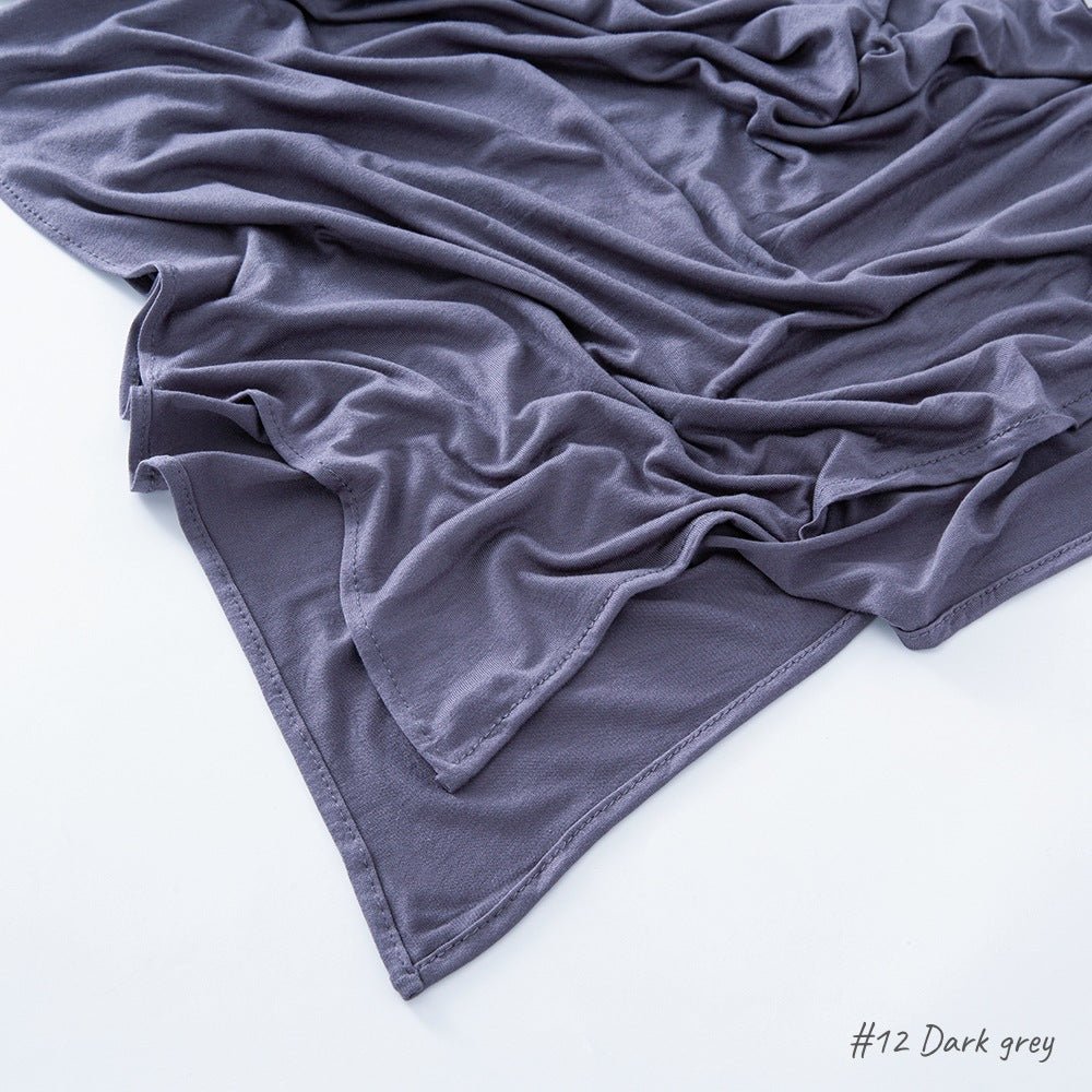 High Quality Right Angle Curled Modal Mercerized Cotton Breathable Hijab(MH068) - SJB-DIAMOND ELITES