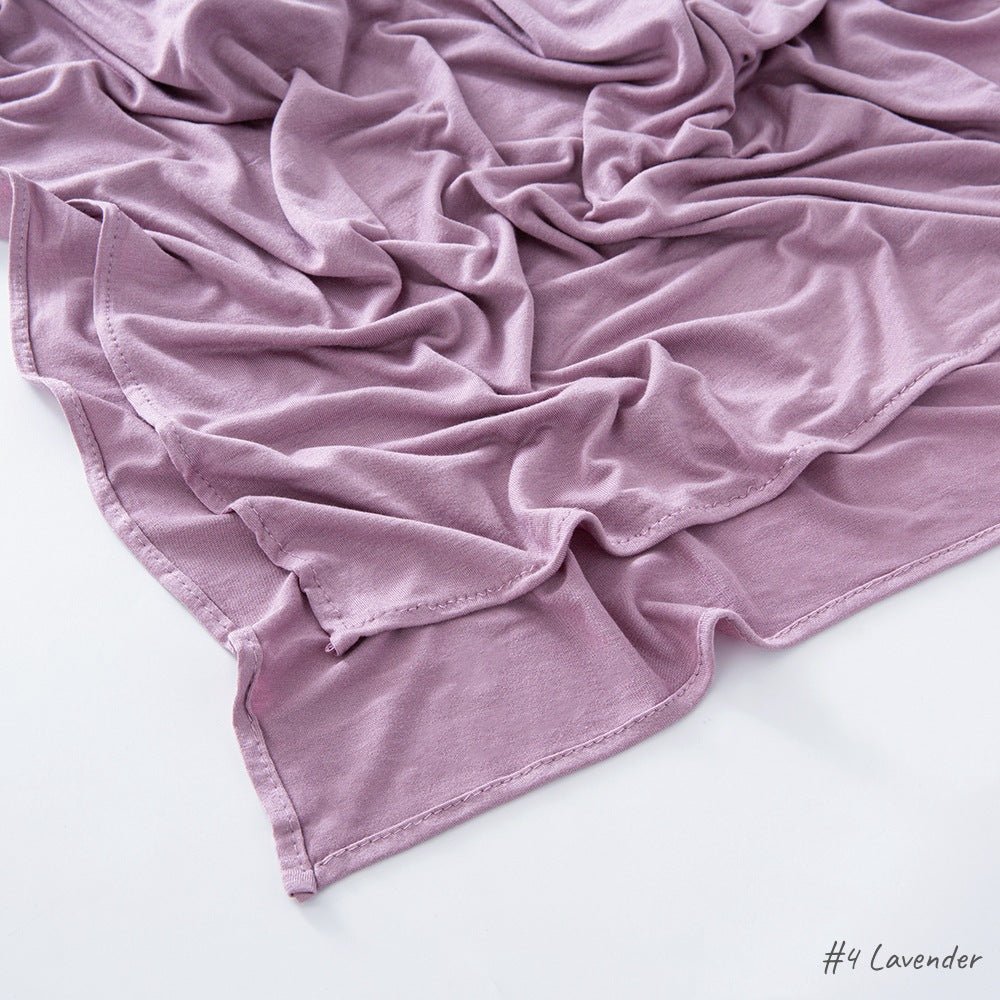 High Quality Right Angle Curled Modal Mercerized Cotton Breathable Hijab(MH068) - SJB-DIAMOND ELITES