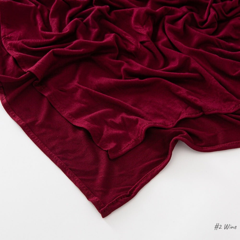 High Quality Right Angle Curled Modal Mercerized Cotton Breathable Hijab(MH068) - SJB-DIAMOND ELITES