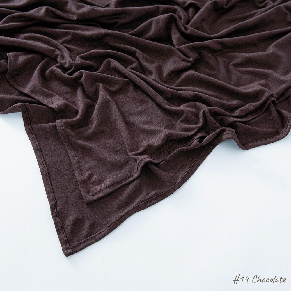 High Quality Right Angle Curled Modal Mercerized Cotton Breathable Hijab(MH068) - SJB-DIAMOND ELITES