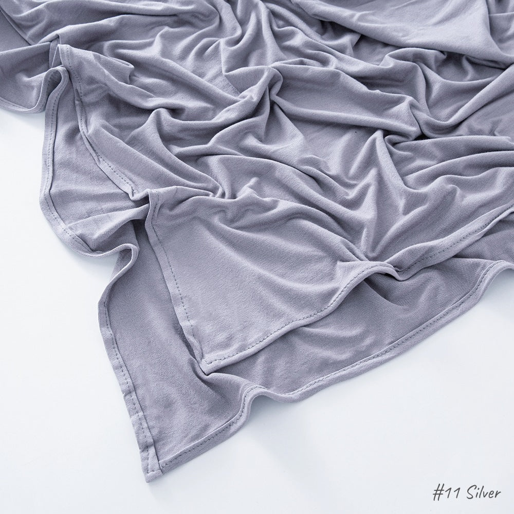 High Quality Right Angle Curled Modal Mercerized Cotton Breathable Hijab(MH068) - SJB-DIAMOND ELITES