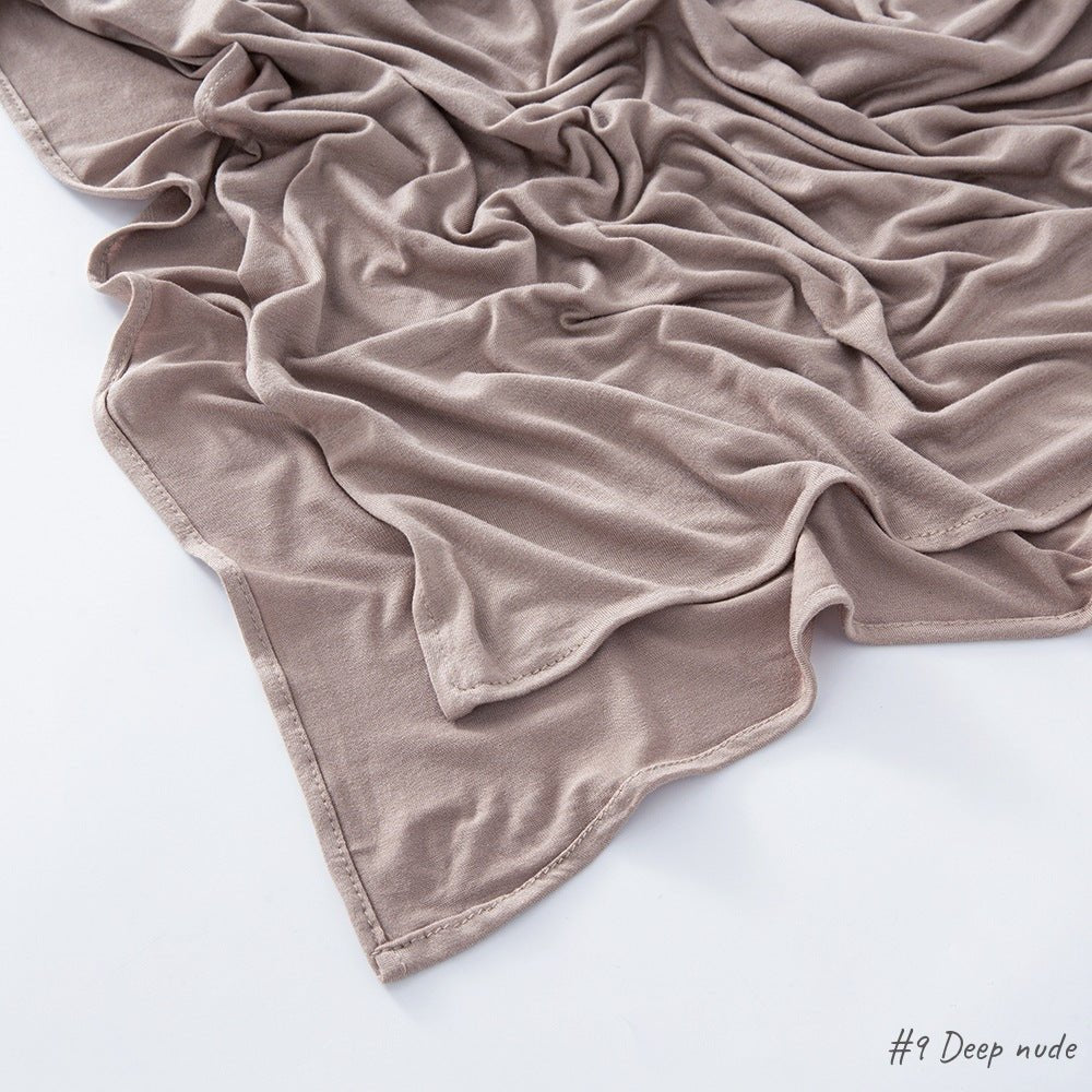 High Quality Right Angle Curled Modal Mercerized Cotton Breathable Hijab(MH068) - SJB-DIAMOND ELITES