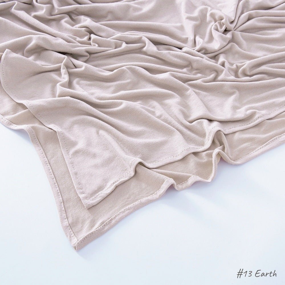 High Quality Right Angle Curled Modal Mercerized Cotton Breathable Hijab(MH068) - SJB-DIAMOND ELITES