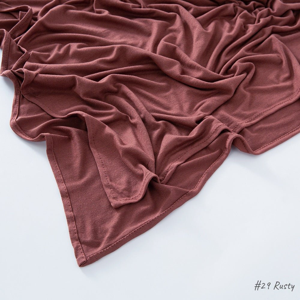 High Quality Right Angle Curled Modal Mercerized Cotton Breathable Hijab(MH068) - SJB-DIAMOND ELITES
