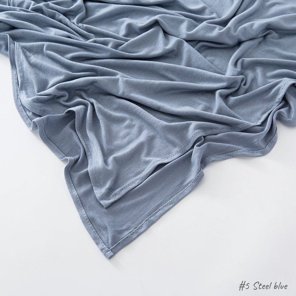 High Quality Right Angle Curled Modal Mercerized Cotton Breathable Hijab(MH068) - SJB-DIAMOND ELITES