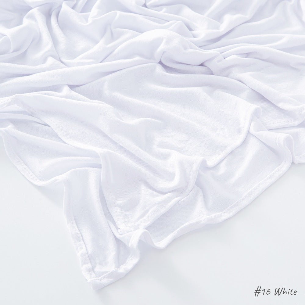 High Quality Right Angle Curled Modal Mercerized Cotton Breathable Hijab(MH068) - SJB-DIAMOND ELITES