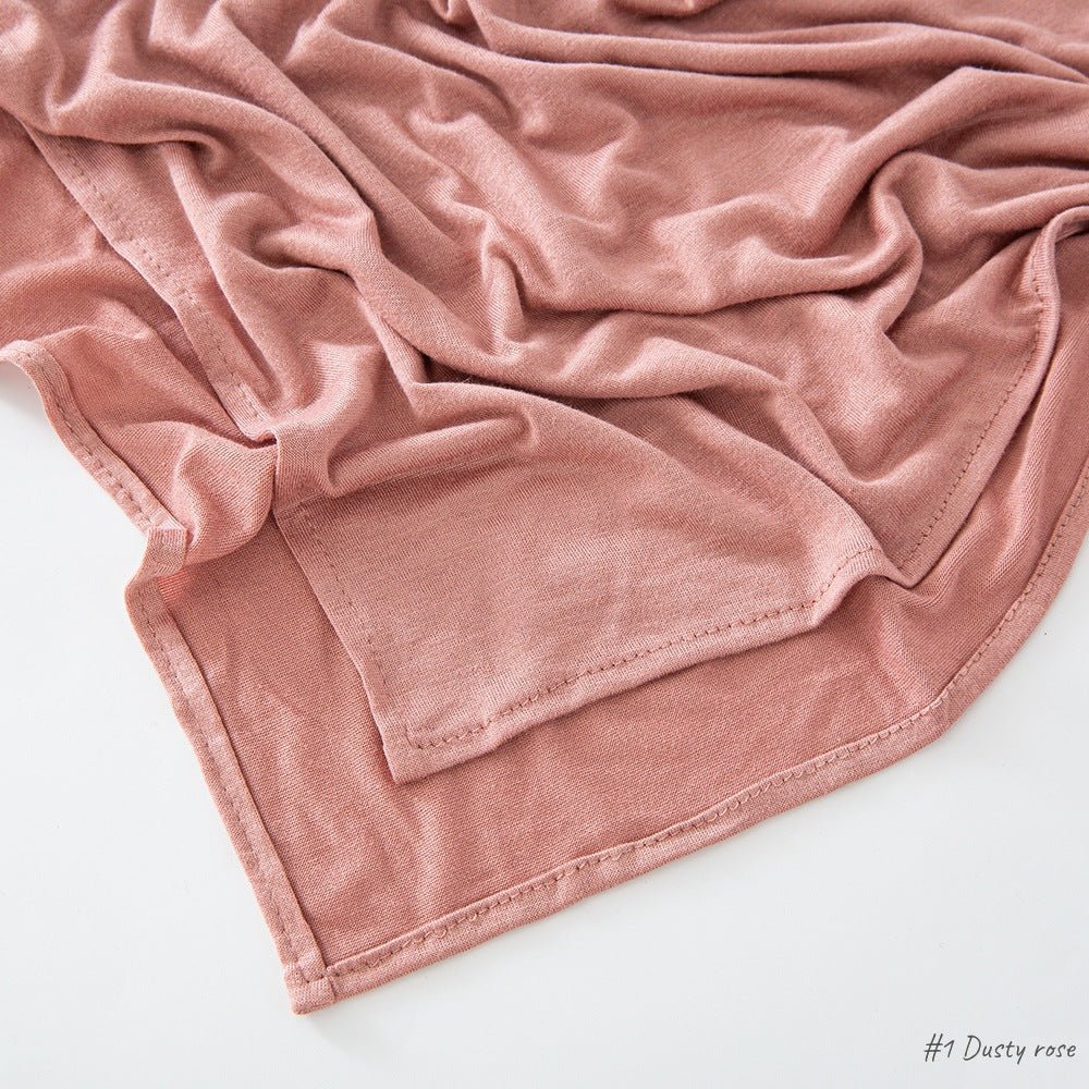 High Quality Right Angle Curled Modal Mercerized Cotton Breathable Hijab(MH068) - SJB-DIAMOND ELITES