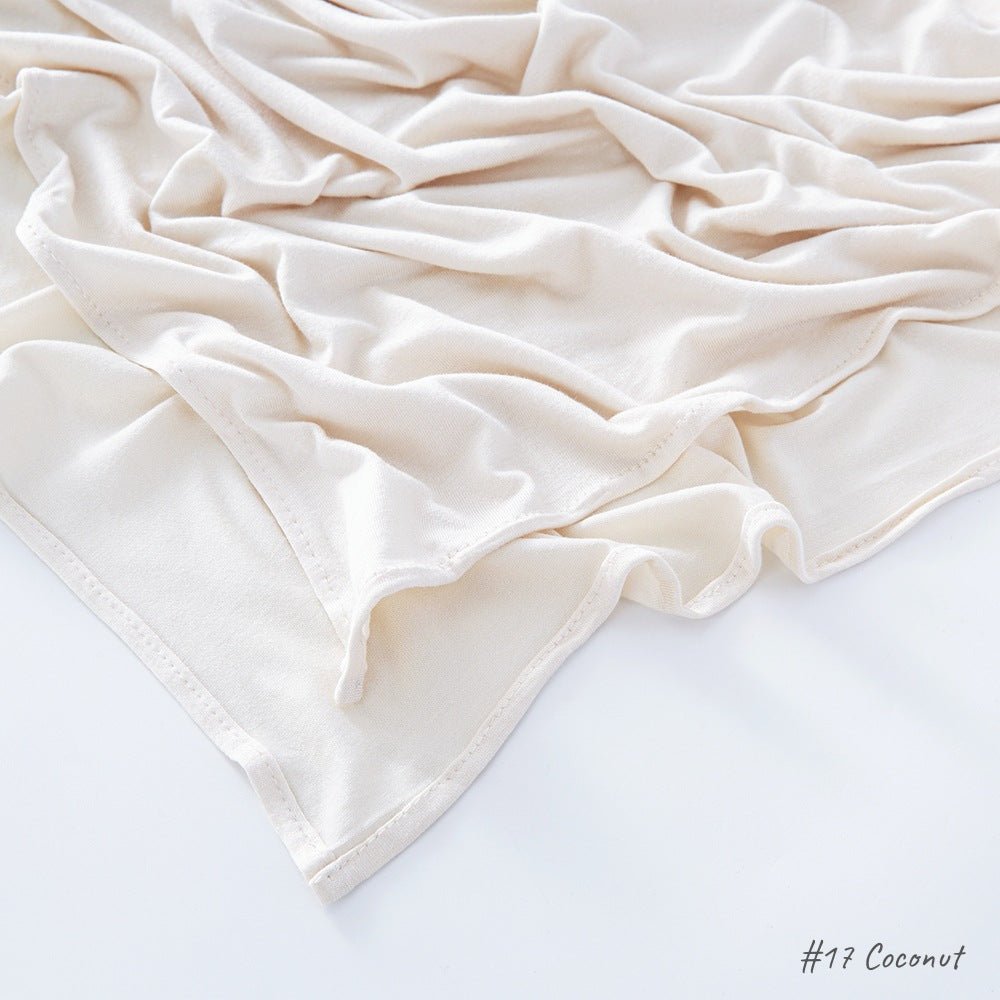 High Quality Right Angle Curled Modal Mercerized Cotton Breathable Hijab(MH068) - SJB-DIAMOND ELITES