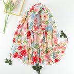 MH071 Cotton And Linen Printed Hijab