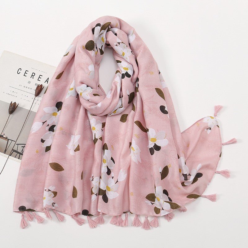 MH071 Cotton And Linen Printed Hijab