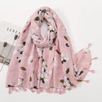 MH071 Cotton And Linen Printed Hijab