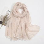 MH071 Cotton And Linen Printed Hijab