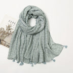 MH071 Cotton And Linen Printed Hijab
