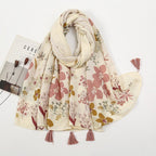 MH071 Cotton And Linen Printed Hijab