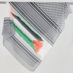 MH074 Keffiyeh Printed chiffon Hijab