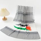 MH074 Keffiyeh Printed chiffon Hijab