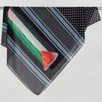 MH074 Keffiyeh Printed chiffon Hijab