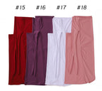 MH081 Dual Purpose Veil Bottom Hat Hijab
