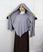 Fashion Single Layer Hijab Shawl With Scarf (MH082)