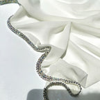 Diamond Trimmed Chiffon Hijab(MH087)