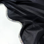 Diamond Trimmed Chiffon Hijab(MH087)