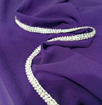 Diamond Trimmed Chiffon Hijab(MH087)