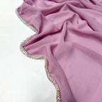 Diamond Trimmed Chiffon Hijab(MH087)