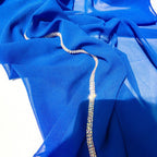 Diamond Trimmed Chiffon Hijab(MH087)
