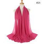 MH089 Pearl Chiffon Bubble Hijab Mariam's Collection