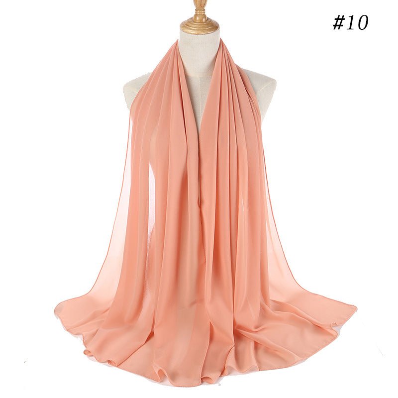 MH089 Pearl Chiffon Bubble Hijab Mariam's Collection