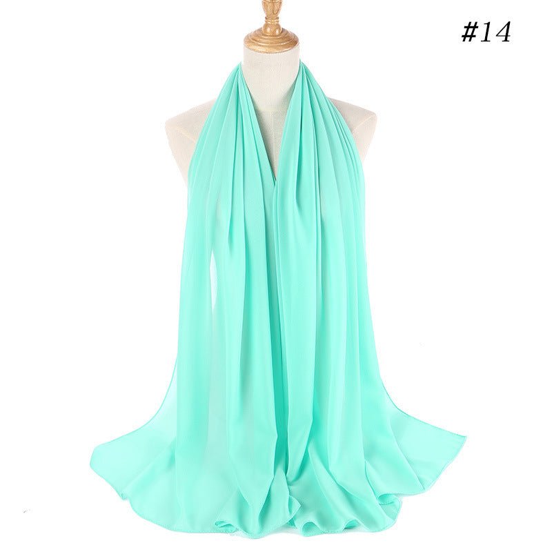 MH089 Pearl Chiffon Bubble Hijab Mariam's Collection