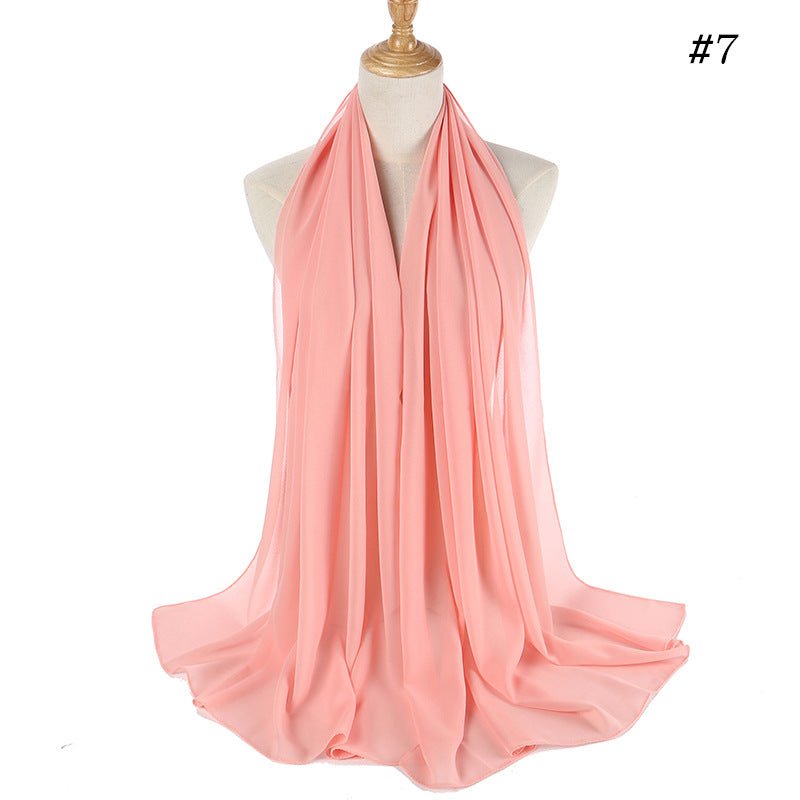 MH089 Pearl Chiffon Bubble Hijab Mariam's Collection