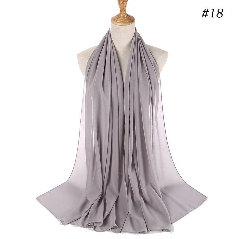 MH089 Pearl Chiffon Bubble Hijab Mariam's Collection