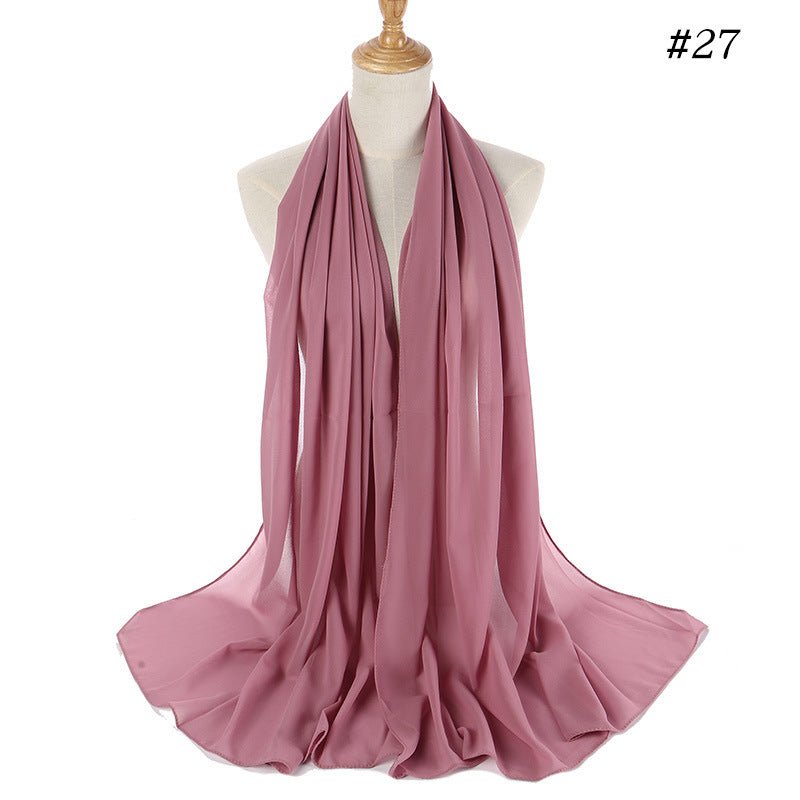 MH089 Pearl Chiffon Bubble Hijab Mariam's Collection