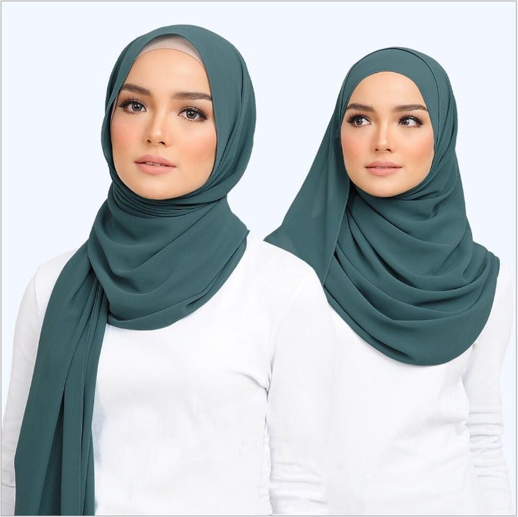 MH089 Pearl Chiffon Bubble Hijab Mariam's Collection