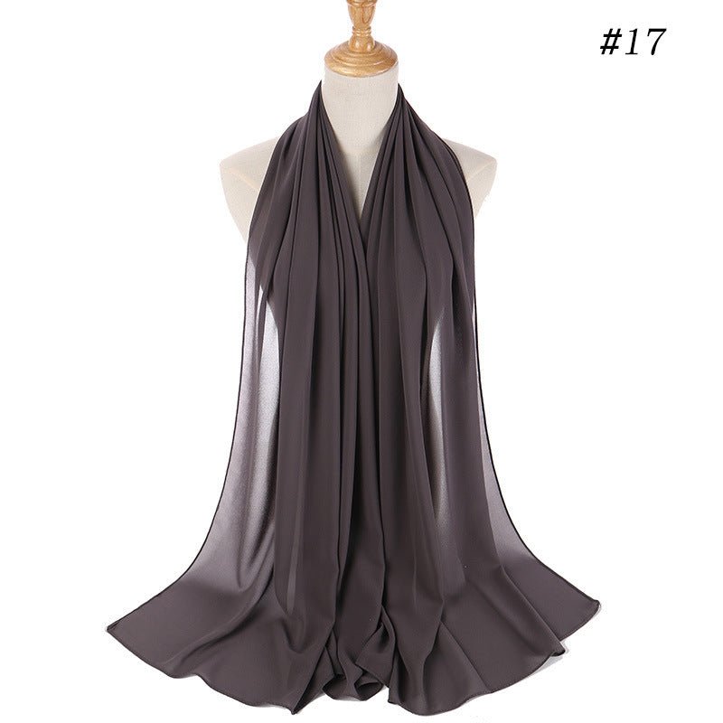MH089 Pearl Chiffon Bubble Hijab Mariam's Collection