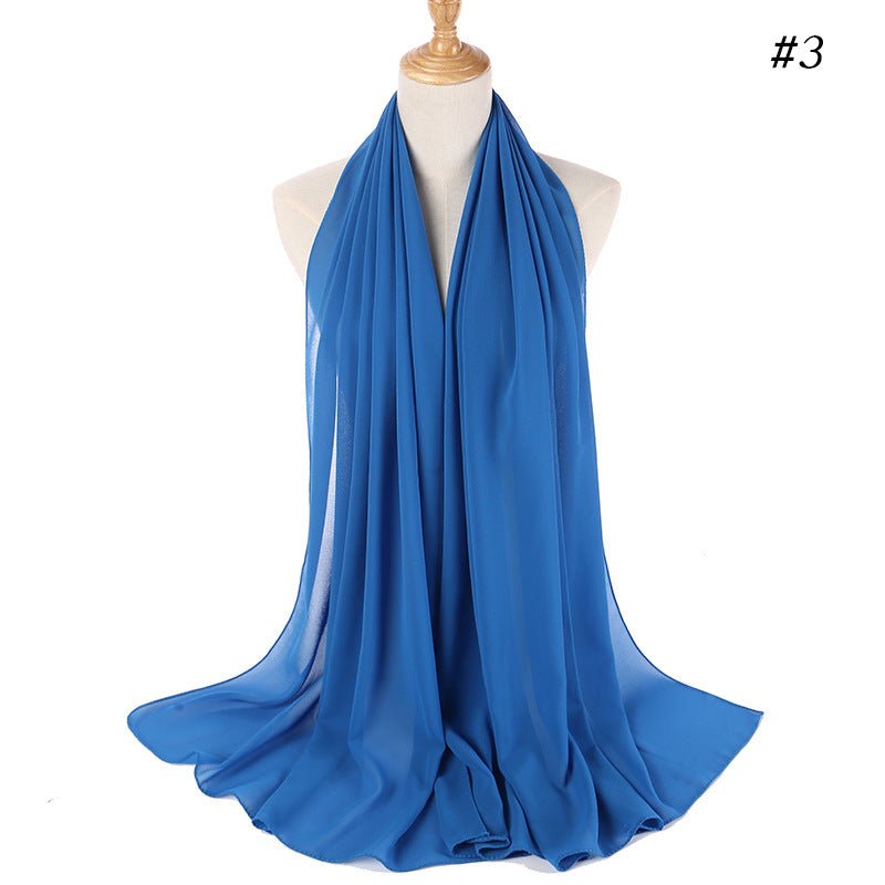 MH089 Pearl Chiffon Bubble Hijab Mariam's Collection