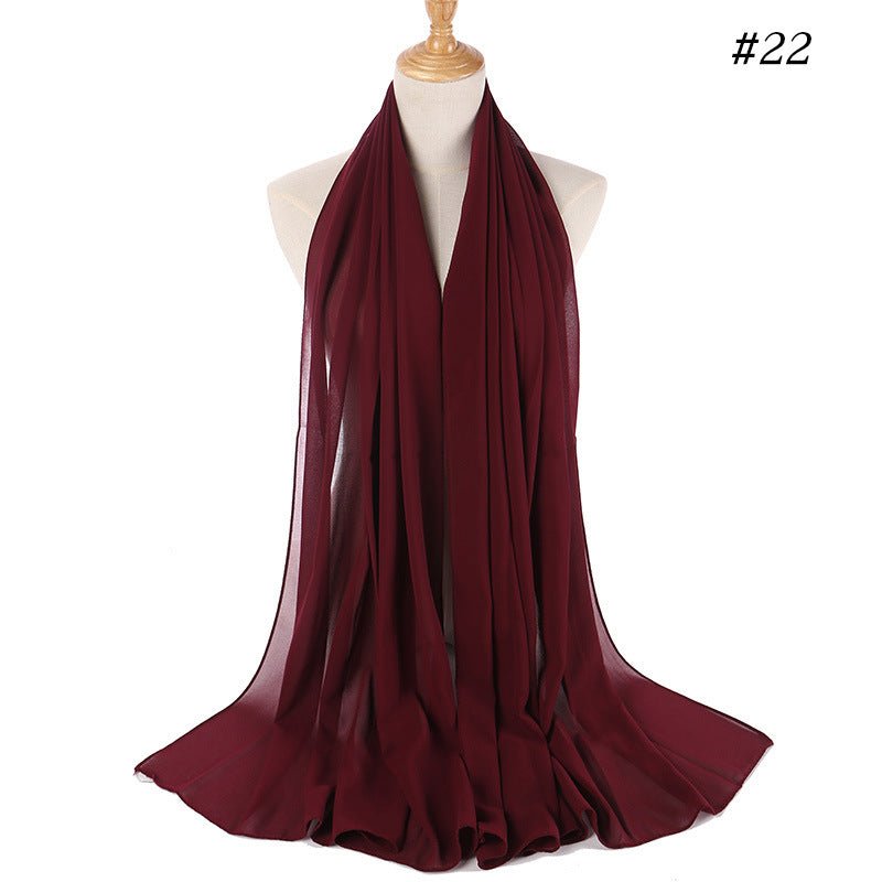 MH089 Pearl Chiffon Bubble Hijab Mariam's Collection
