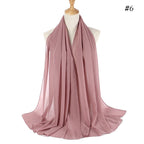 MH089 Pearl Chiffon Bubble Hijab Mariam's Collection