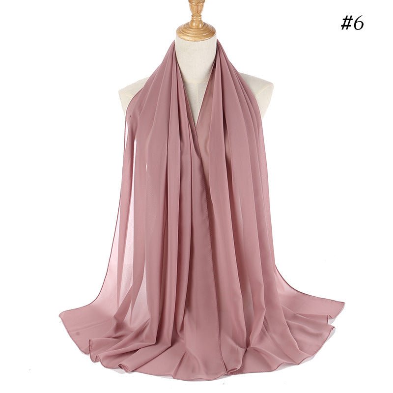 MH089 Pearl Chiffon Bubble Hijab Mariam's Collection