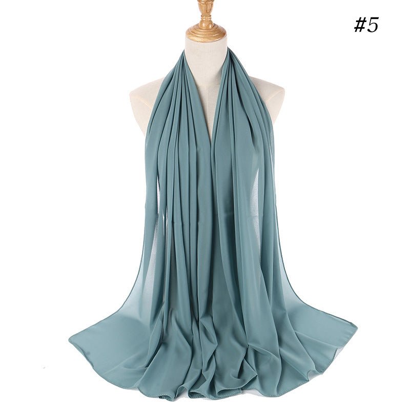 MH089 Pearl Chiffon Bubble Hijab Mariam's Collection