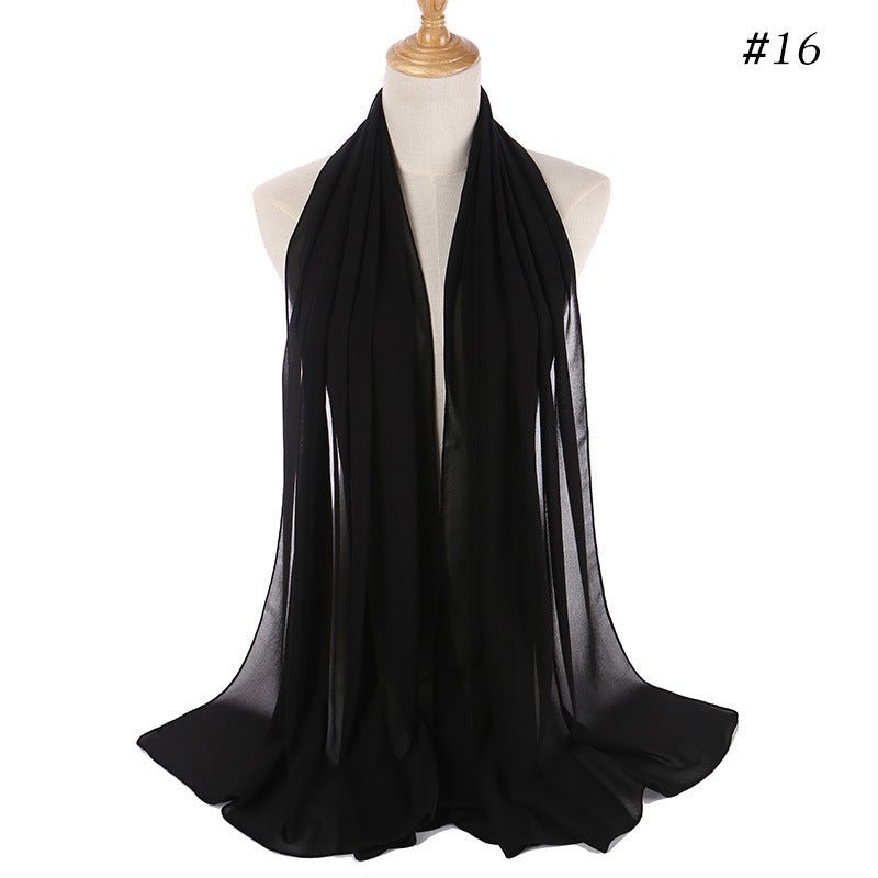 MH089 Pearl Chiffon Bubble Hijab Mariam's Collection