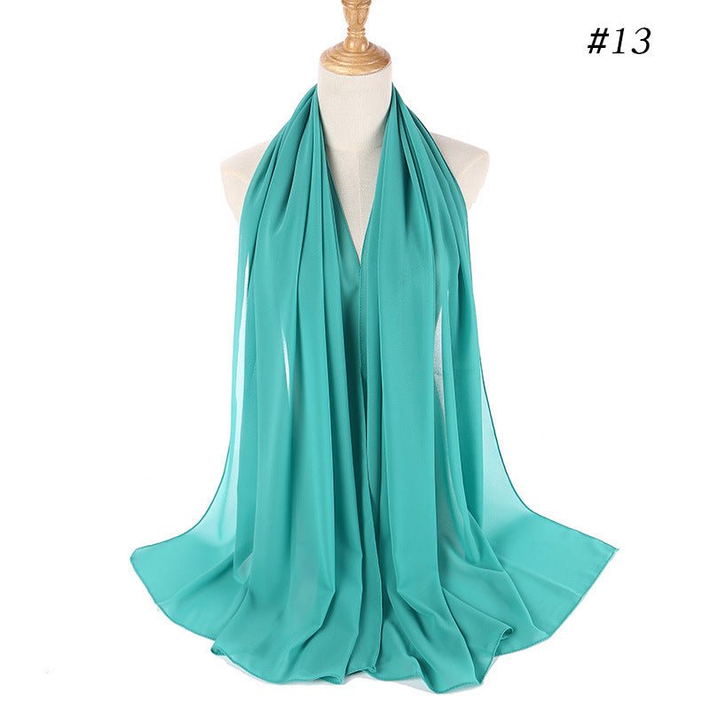 MH089 Pearl Chiffon Bubble Hijab Mariam's Collection