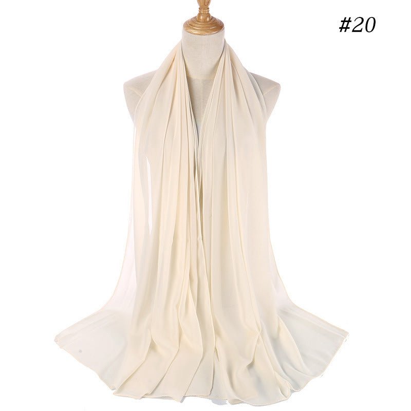 MH089 Pearl Chiffon Bubble Hijab Mariam's Collection