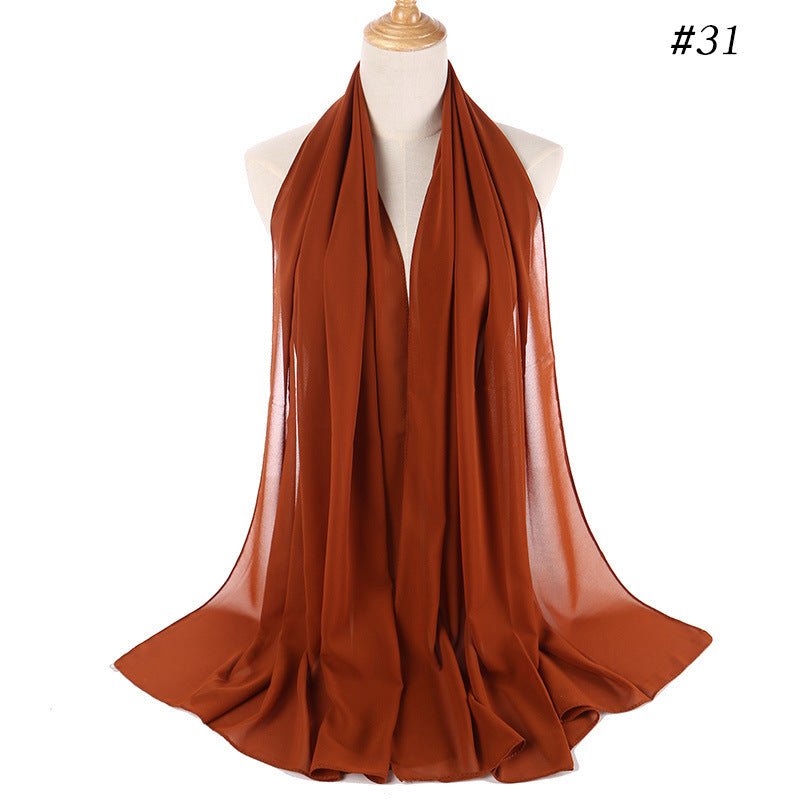 MH089 Pearl Chiffon Bubble Hijab Mariam's Collection