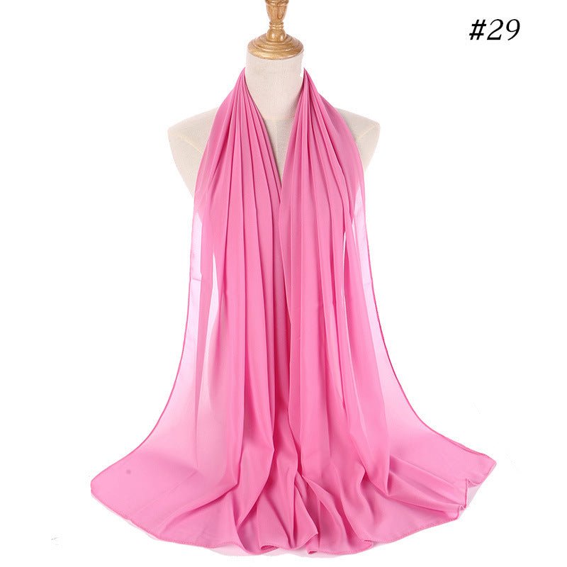 MH089 Pearl Chiffon Bubble Hijab Mariam's Collection