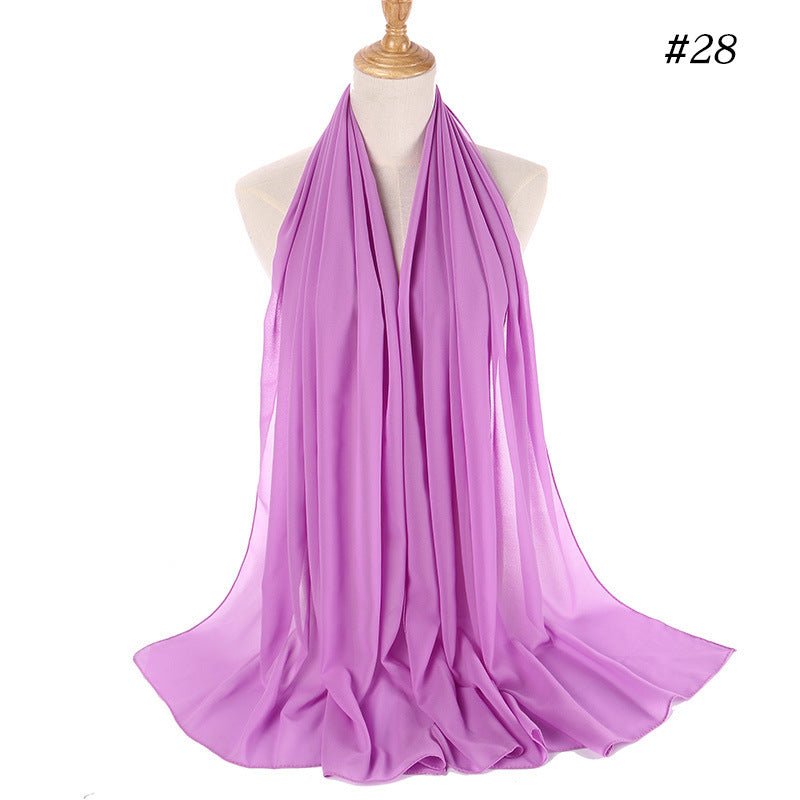 MH089 Pearl Chiffon Bubble Hijab Mariam's Collection