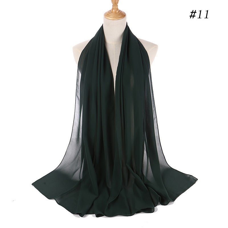 MH089 Pearl Chiffon Bubble Hijab Mariam's Collection