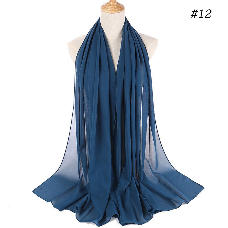 MH089 Pearl Chiffon Bubble Hijab Mariam's Collection